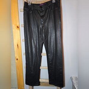 Gloria Vanderbilt Faux Leather Pants Black size 10
